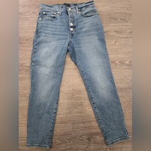 Womens Lucky Brand High-Rise Button-Fly Jeans